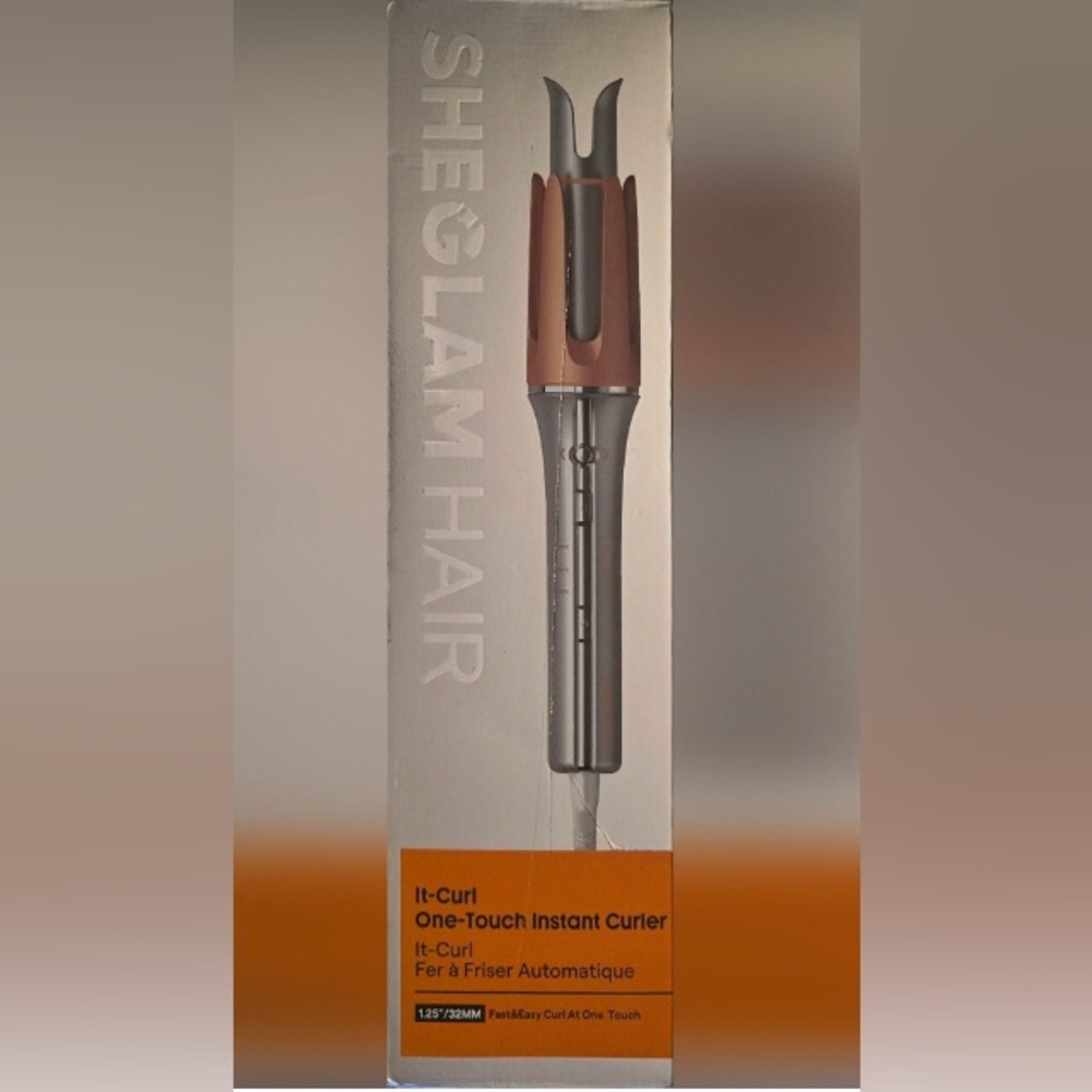 Curler - It-Curl One-Touch Instant - SheGlam Hair - Bronze/Silver